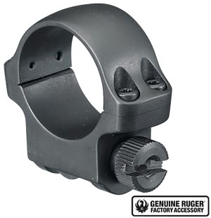 RUGER RING 1" LOW MATTE HAWKEYE