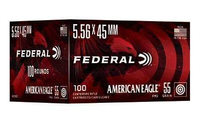 FED AM EAGLE 5.56 55GR FMJ 100/500