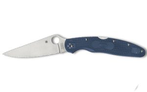 SPYDERCO POLICE 4 LTWT 4.38" BLU/SLV