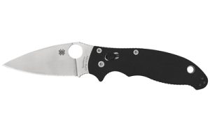 SPYDERCO MANIX 2 BLACK G10 PLAINEDGE