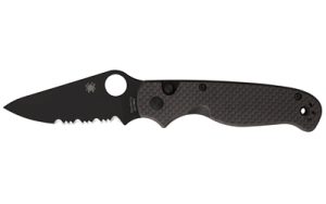SPYDERCO BUTTONUP CF PS 3.27" BLK
