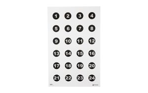 ACTION TGT 24 3" NMBR CIRCLES 100PK